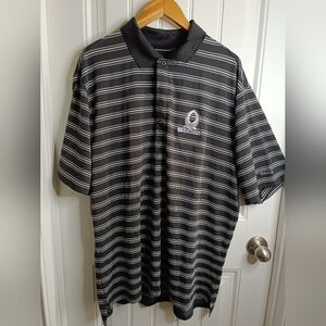 Reebok NFL Pro Bowl Striped Polo Men's XL Football Golf Preppy Sports Casual Dad